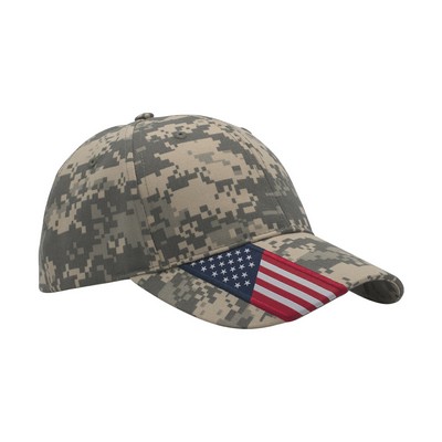 Cotton Twill USA Flag Cap