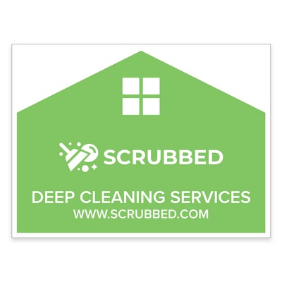 18"h x 24"w Custom Corrugated Yard/Lawn Sign